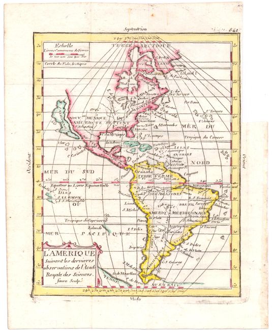L'Amerique Suivant les Dernieres Observations de l'Academie Royale des Sciences
