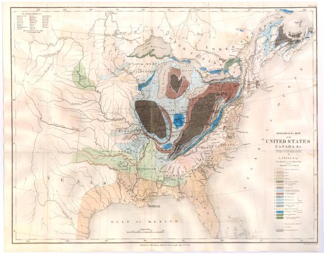 Geological Map of the United States Canada &c. Compiled from the State Surveys of the U.S. and Other Sources