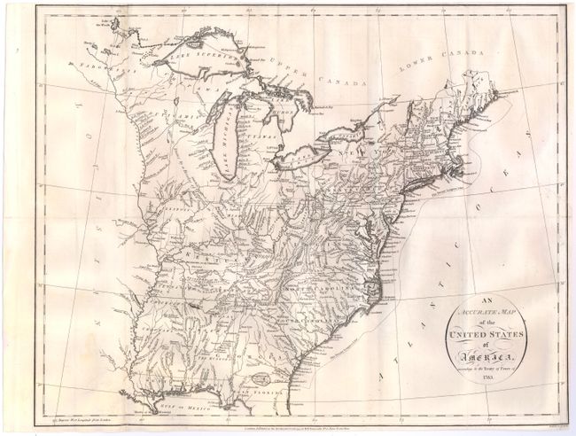 An Accurate Map of the United States of America, According to the Treaty of Peace of 1783