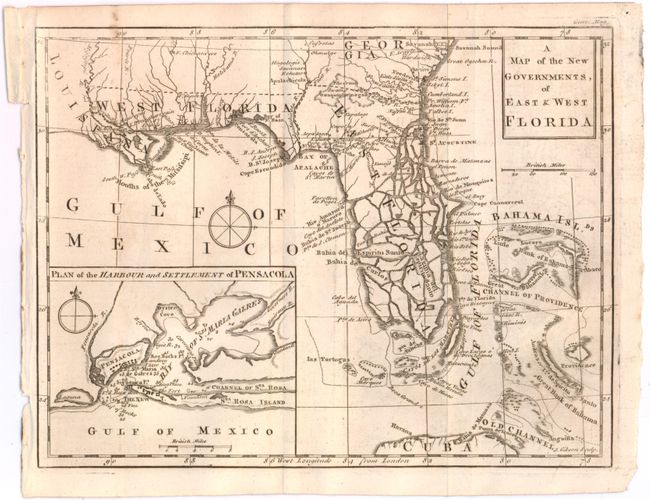 A Map of the New Governments, of East & West Florida