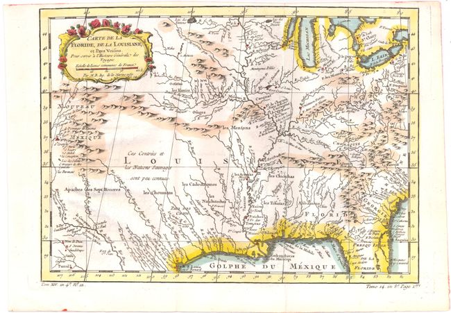 Carte de la Floride, de la Lousiane, et Pays Voisins. pour Servir a l'Histoire Generale des Voyages