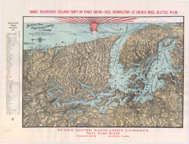 Birdseye View of Puget Sound Country and Vicinity Compiled Expressly for Puget Sound Navigation Company