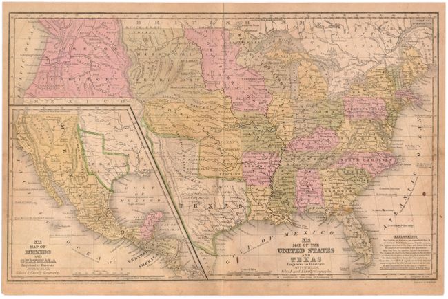 No. 4 Map of the United States and Texas / No. 5 Map of Mexico and Guatimala