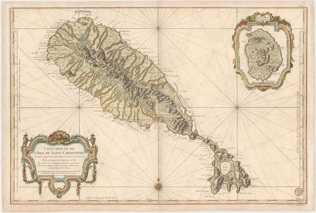 Carte Reduite de l'Isle de Saint Christophe, Dressee au Depost des Cartes Plans et Journaux de la Marine...