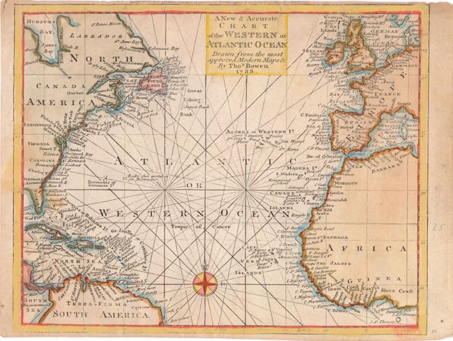 A New & Accurate Chart of the Western or Atlantic Ocean Drawn from the Most Approved Modern Maps &c