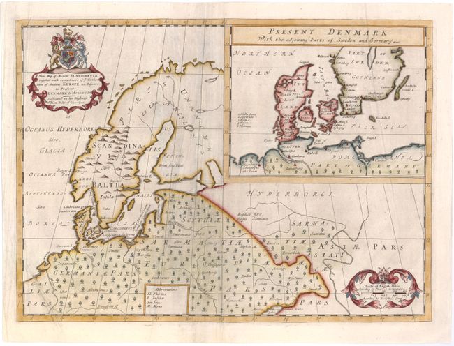 A New Map of Ancient Scandinavia together with as Much More of ye Northern Part of Ancient Europe as Answers to Present Denmark & Moscovia