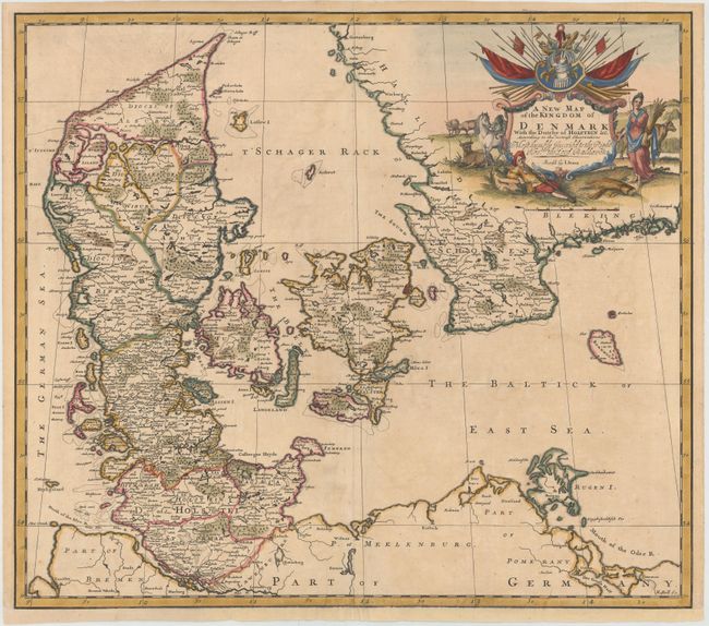 A New Map of the Kingdom of Denmark with the Dutchy of Holstein &c. According to the Newest Observations