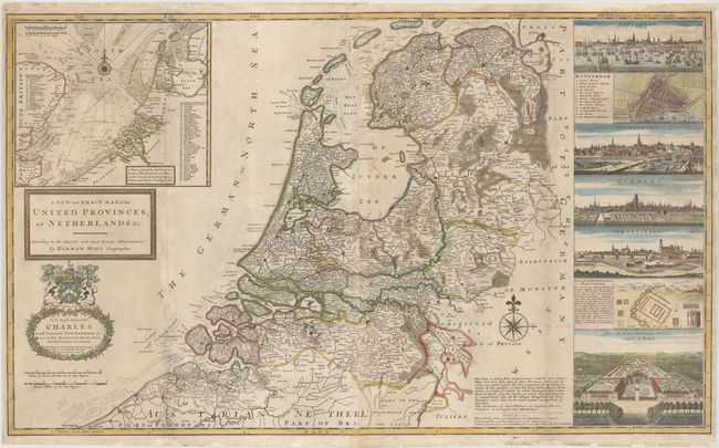 A New and Exact Map of the United Provinces, or Netherlands &c.