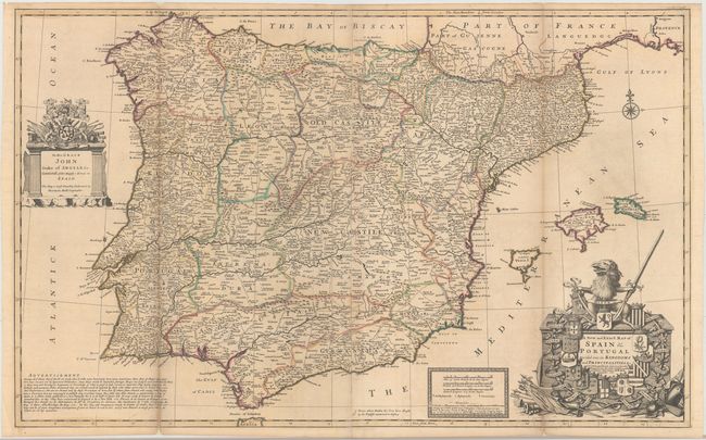 A New and Exact Map of Spain & Portugal Divided into its Kingdoms and Principalities &c.