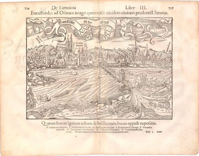 Franckfurt an der Oder Anno Dni 1548 [and] Franckofordianae Civitatis Situs & Figura Qualem hoc Christi Anno 1549 habet