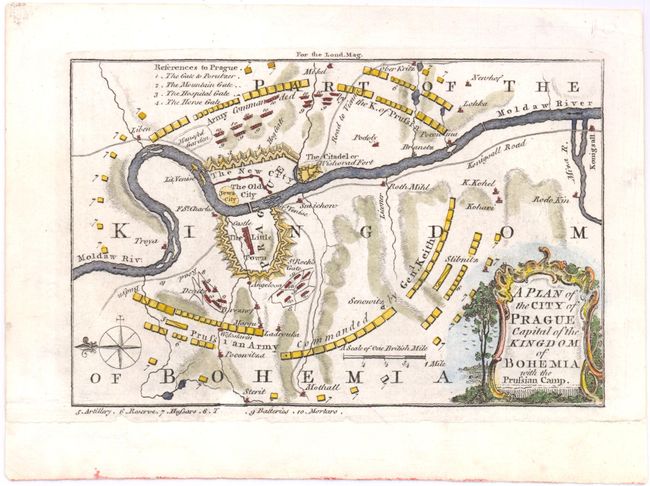 A Plan of the City of Prague Capital of the Kingdom of Bohemia with the Prussian Camp