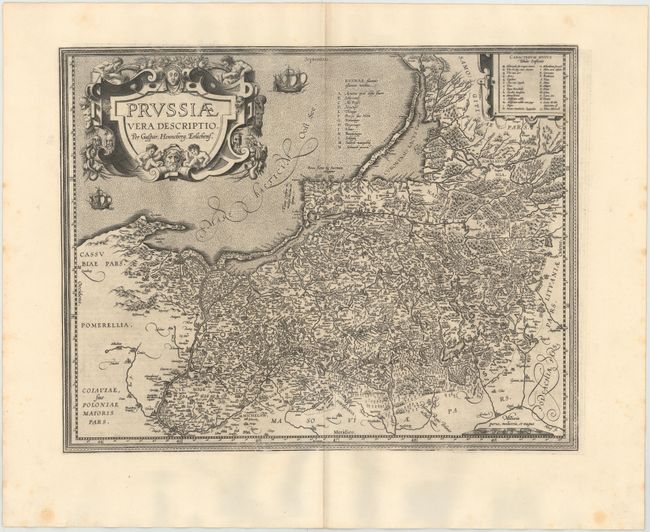 Prussiae Vera Descriptio. per Gaspar. Henneberg. Erlichens