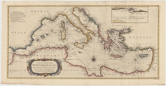 A Correct Chart of the Mediterranean Sea, from the Straits of Gibraltar to the Levant; from the Latest and Best Observations