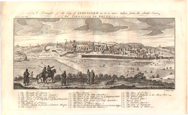 A Draught of the City of Jerusalem As It Is Now, Taken from the South-East