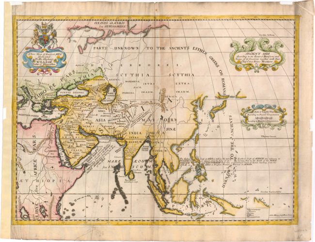 A New Map of Ancient Asia Dedicated to His Highness William Duke of Gloucester
