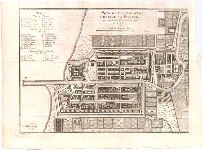 Plan de la Ville et du Chateau de Batavia pour Servir a l'Histoire Generale des Voyages