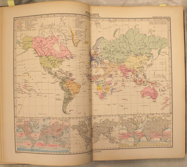 Adolf Stieler's Hand Atlas uber Alle Theile der Erde und uber das Weltgebaude  95 Karten