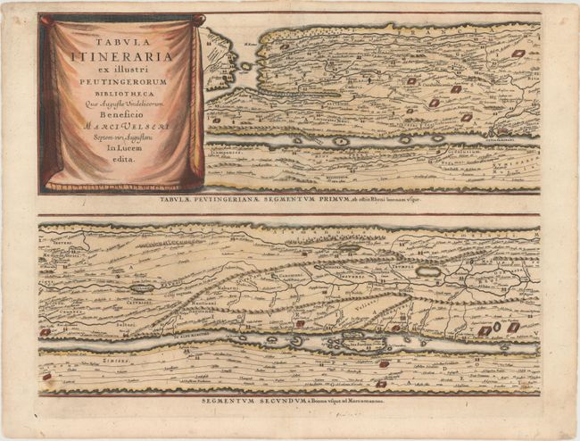 Tabula Itineraria ex Illustri Peutingerorum Bibliotheca quae Augustae Vindelicorum Beneficio