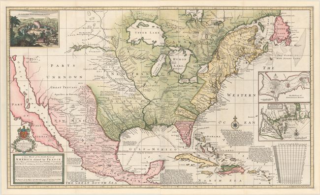 A New Map of the North Parts of America Claimed by France under ye Names of Louisiana, Mississipi, Canada and New France with ye Adjoyning Territories of England and Spain