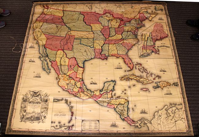 Pelton's Outline Map of the United States, British Provinces, Mexico, Central America, and the West India Islands