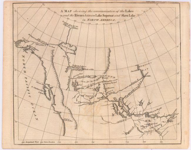 A Map Shewing the Communication of the Lakes and the Rivers Between Lake Superior and Slave Lake in North America