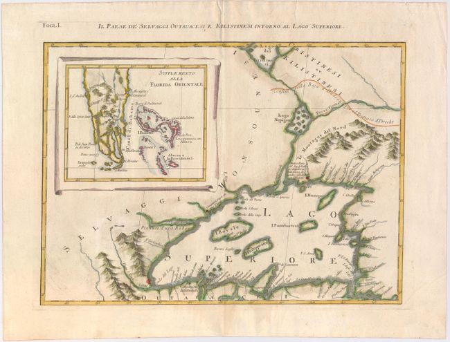 Il Paese de Selvaggi Outauacesi e Kilistinesi Intorno al Lago Superiore