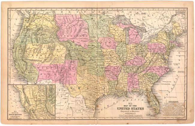 No. 5 Map of the United States Engraved to Illustrate Mitchell's School and Family Geography