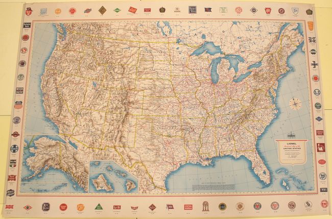 Lionel Railroad Map of the United States