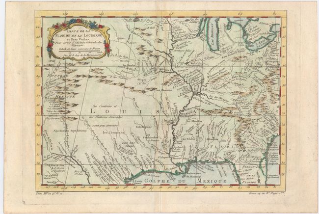 Carte de la Floride de la Louisiane et Pays Voisins