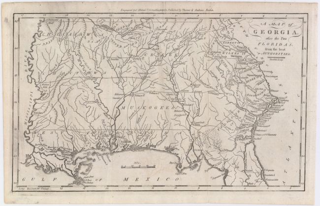 A Map of Georgia, Also the Two Floridas, from the Best Authorities