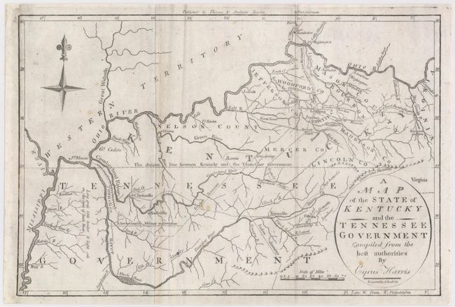 A Map of the State of Kentucky and the Tennessee Government Compiled from the Best Authorities