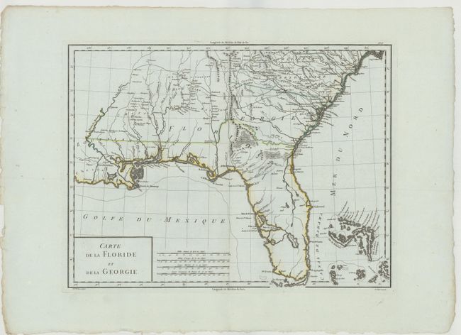 Carte de la Floride et de la Georgie