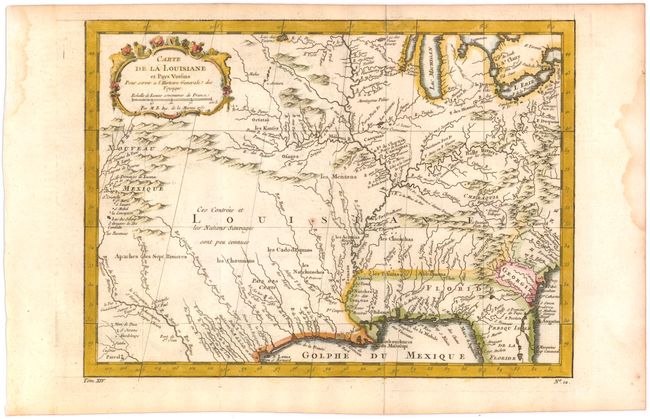 Carte de la Louisiane et Pays Voisins pour Servir a l'Histoire Generale des Voyages