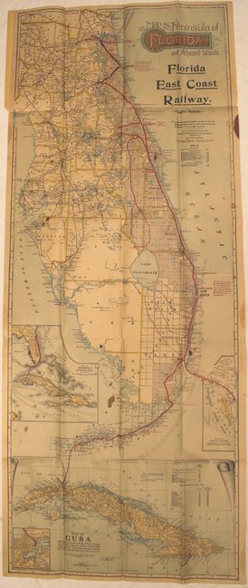 Map of the Peninsula of Florida and Adjacent Islands