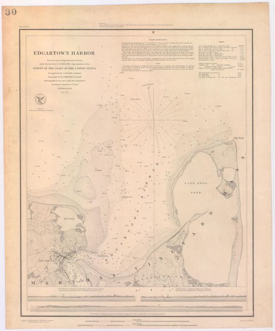 Edgartown Harbor Founded Upon a Trigonometrical Survey