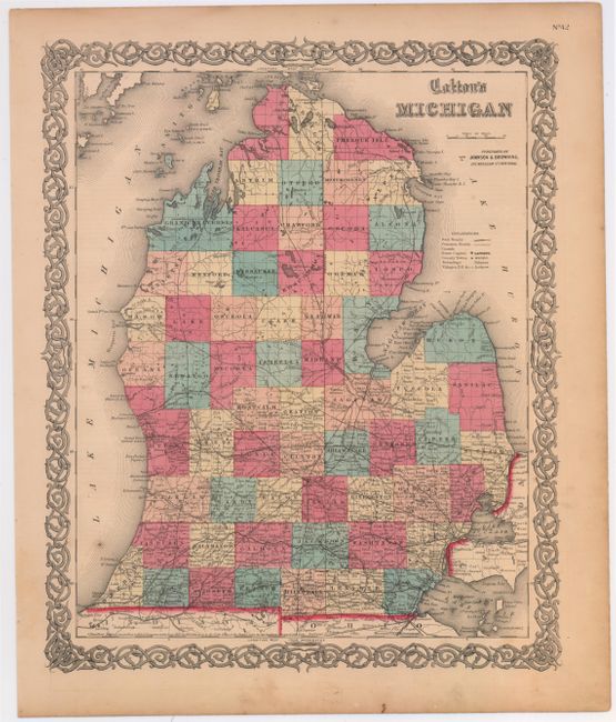 Colton's Michigan [and] Colton's Lake Superior and the Northern Part of Michigan