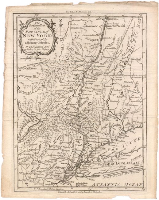 The Southern Part of the Province of New York: with Part of the Adjoining Colonies