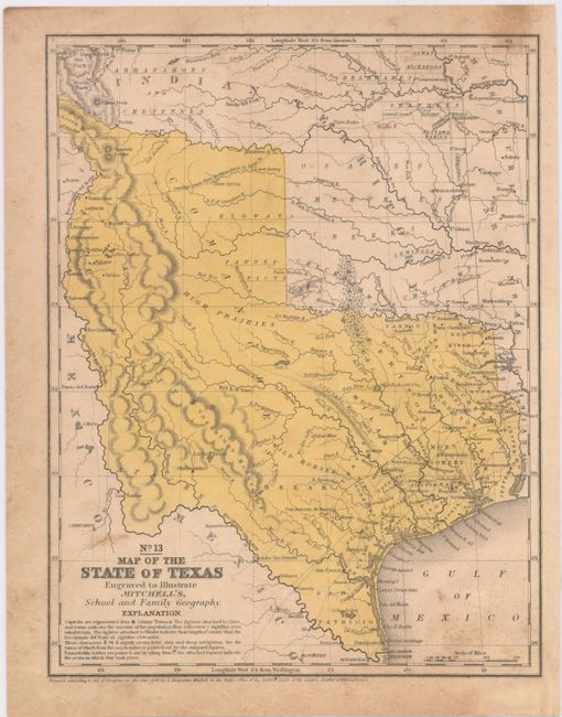 No. 13 Map of the State of Texas