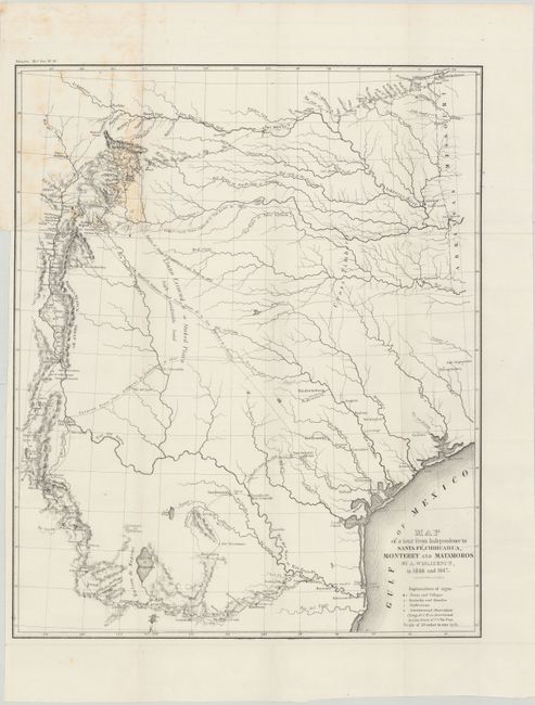 Map of a Tour from Independence to Santa Fe, Chihuahua, Monterey and Matamoros