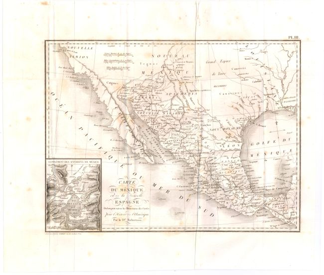 Carte du Mexique ou de la Nouvelle Espagne...