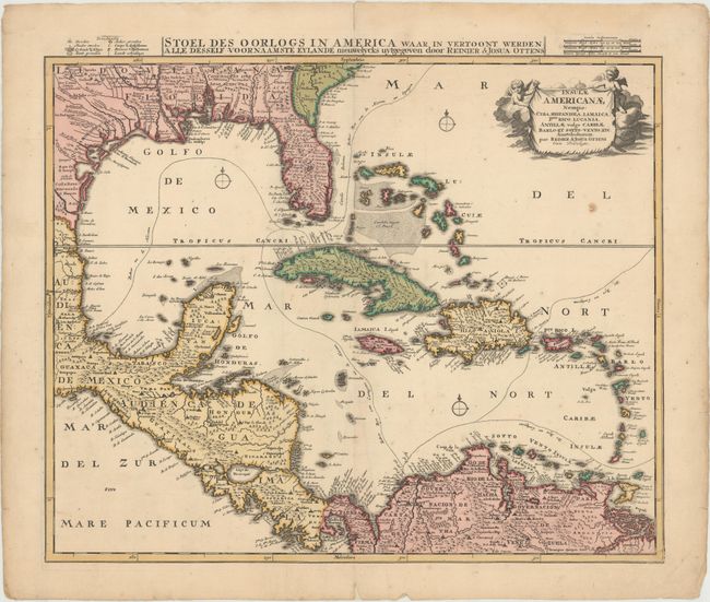 Insulae Americanae Nempe: Cuba, Hispaniola, Iamaica, Pto. Rico, Lucania, Antillae Vulgo Caribae...