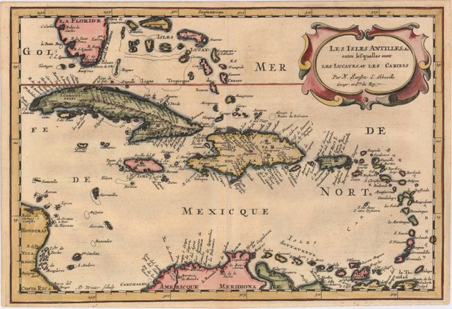 Les Isles Antilles, &c Entre Lesquelles sont les Lucayes, et les Caribes