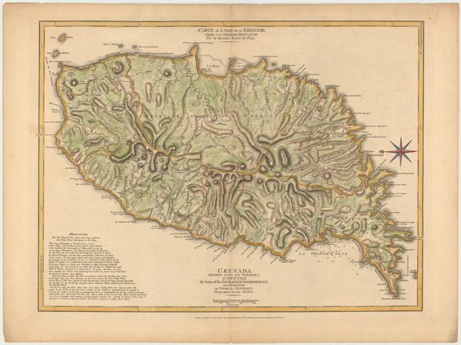 Grenada Divided into its Parishes, Surveyed by Order of His Excellency Governor Scott