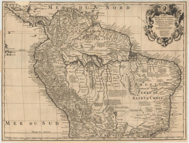 Carte de la Terre Ferme, du Perou, du Bresil et du Pays des Amazones [and] Carte du Paraguay, du Chili, du Detroit de Magellan &c.