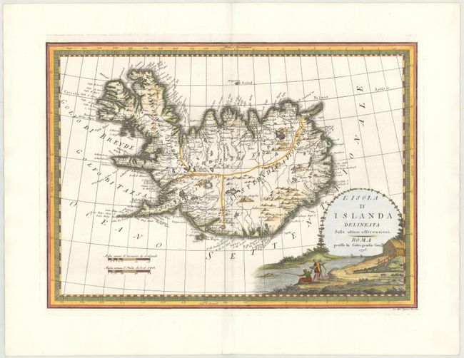 L'Isola d'Islanda Delineata Sulle Ultime Osservazioni
