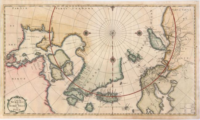 Carte du Nord Est &c du Nord West du Pole