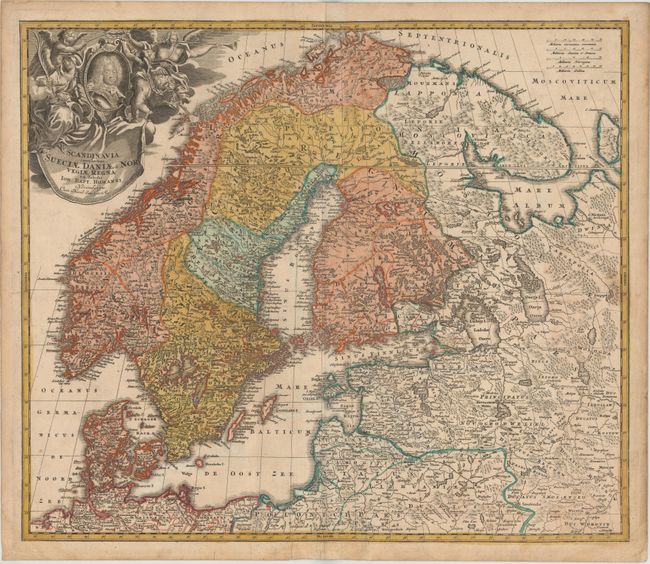 Scandinavia Complectens Sueciae Daniae & Norvegiae Regna ex Tabulis