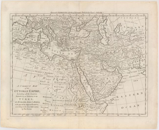 A Correct Map of the Ottoman Empire, Including all the Countries Possess'd by, or Tributary to the Turks, in Europe, Asia and Africa