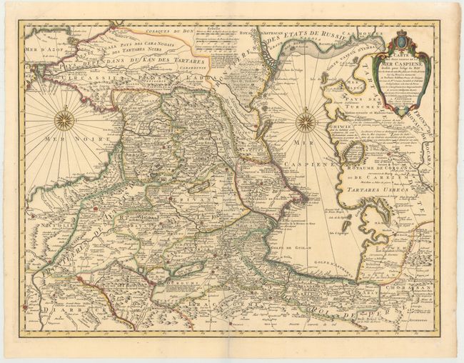 Carte des Pays Voisins de la Mer Caspiene dressee pour l'usage du Roy