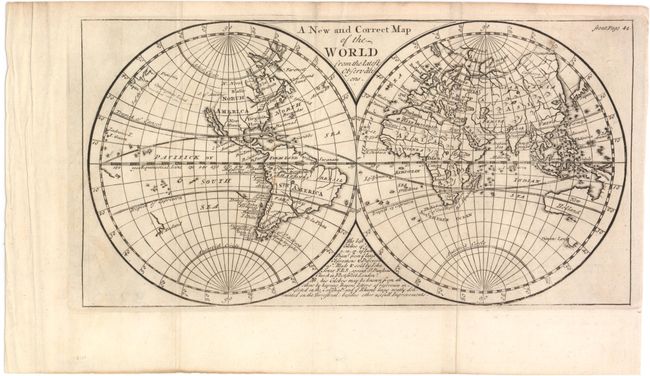 A New and Correct Map of the World from the Latest Observations